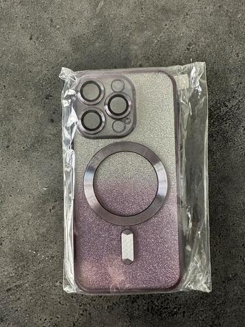 Iphone 14 pro hoesje, glitters, nieuw in verpakking