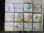 13 kleurrijke oude Spaanse tegels 14x14cm Don Quichot tiles