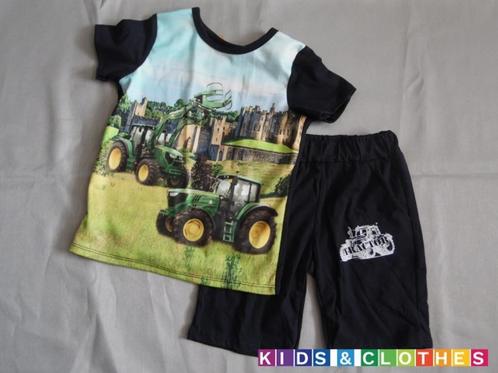 Korte Broek en T Shirt met Tractor Print 158/164, Kinderen en Baby's, Kinderkleding | Maat 158, Ophalen of Verzenden