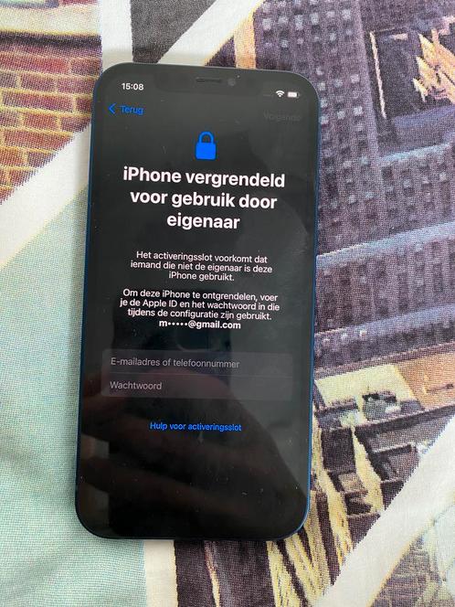 Iphone 12 blauw 64GB LEES BESCHRIJVING, Telecommunicatie, Mobiele telefoons | Apple iPhone, Zo goed als nieuw, 64 GB, Zonder abonnement