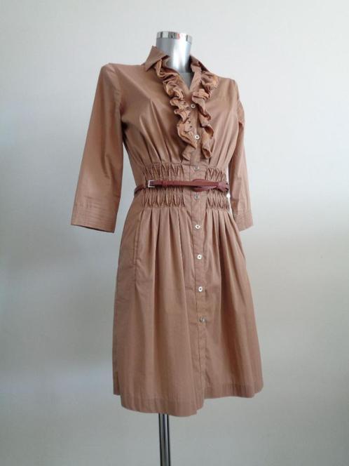 Riverwoods jurk, maat 36 met bijpassend riem, nieuw, kaartje, Kleding | Dames, Jurken, Nieuw, Maat 36 (S), Bruin, Verzenden