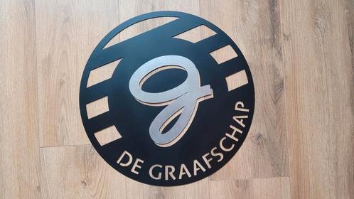 De Graafschap-logo - 50 cm - RVS 1,5 mm wanddecoratie, Huis en Inrichting, Woonaccessoires | Wanddecoraties, Nieuw, Ophalen of Verzenden