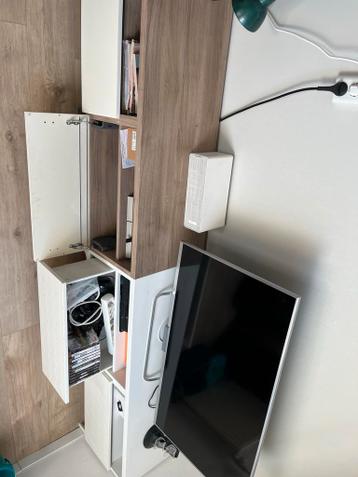 IKEA Besta TV Meubels - Wit/Bruin, 120cm - afbeelding 3 IKEA Besta TV Meubels - Wit/Bruin, 120cm - afbeelding 3