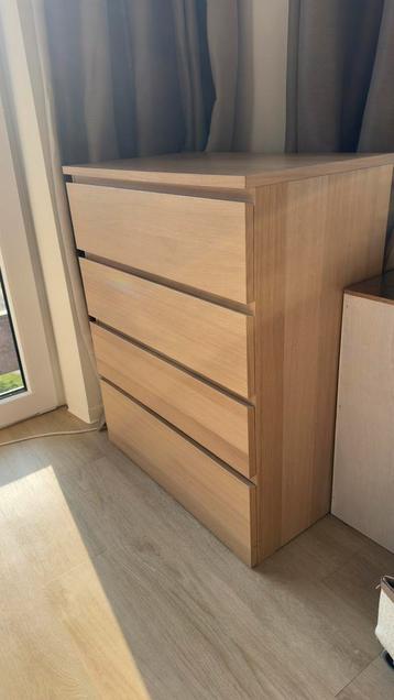 IKEA MALM ladekast 4 chest of drawers dresser LIKE NEW - afbeelding 3 IKEA MALM ladekast 4 chest of drawers dresser LIKE NEW - afbeelding 3