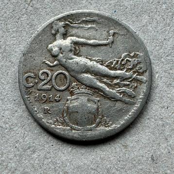 Italië 20 centesimi 1914