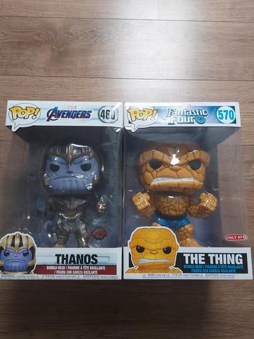 Grote funko pops. THANOS EN THE THING