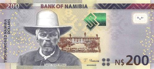 Namibia 200 Dollars 2022 Unc pn 15d, Banknote24, Postzegels en Munten, Bankbiljetten | Afrika, Los biljet, Overige landen, Ophalen of Verzenden
