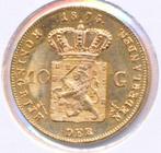 Nederland Gouden tientje 1875/1874 Overslag Willem 3