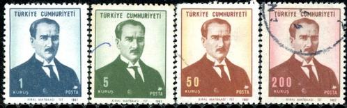Turkije 2082-85 - Ataturk, Postzegels en Munten, Postzegels | Europa | Overig, Overige landen, Ophalen of Verzenden