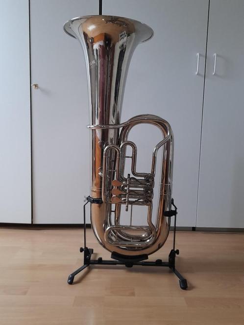 Es bastuba Schenkelaar, Muziek en Instrumenten, Blaasinstrumenten | Tuba's, Gebruikt, Es-tuba, Met koffer of draagtas, Ophalen