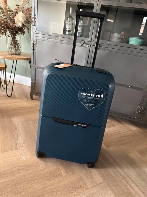 Nieuwe Samsonite Magnum Eco spinner 69 Midnight blue, Sieraden, Tassen en Uiterlijk, Koffers, Nieuw, Hard kunststof, 60 tot 70 cm