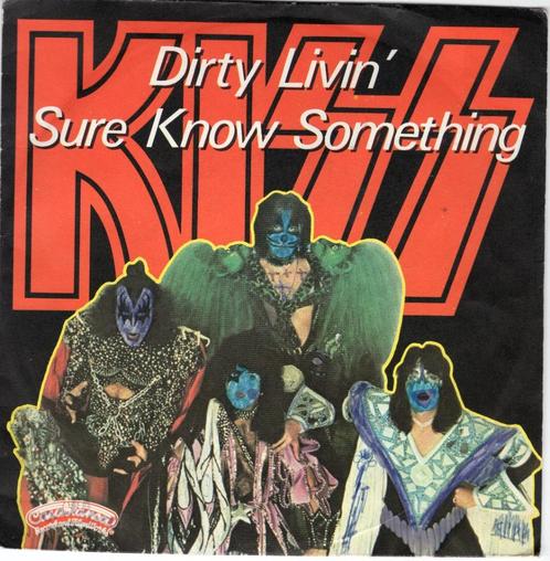 KISS  -  Dirty livin' /  Sure know something, Cd's en Dvd's, Vinyl Singles, Gebruikt, Single, Rock en Metal, 7 inch, Verzenden