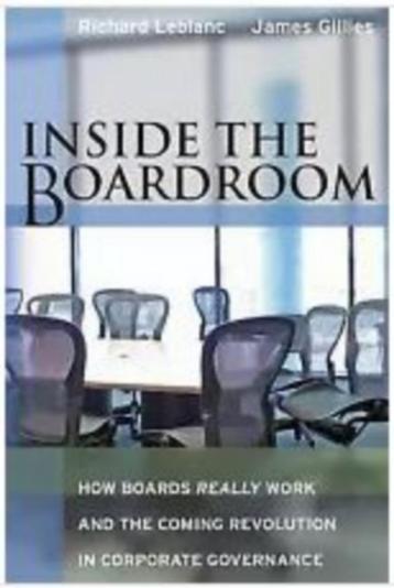 Inside the Boardroom Richard Leblanc James Gillies -50%! 