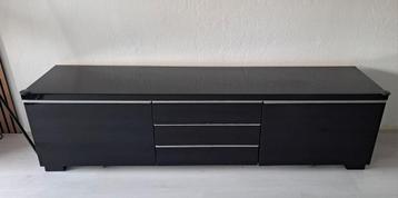 IKEA BESTÅ BURS tv-meubel in hoogglans zwart - afbeelding 5 IKEA BESTÅ BURS tv-meubel in hoogglans zwart - afbeelding 5