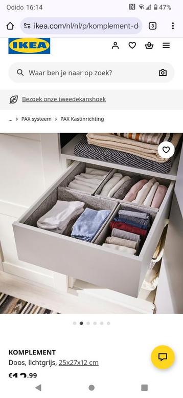 Ikea komplement pax kastinrichting - afbeelding 2 Ikea komplement pax kastinrichting - afbeelding 2