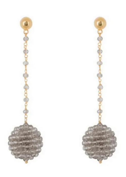 Hinth oorbellen goud crystal balls zilver *NIEUW*, Sieraden, Tassen en Uiterlijk, Oorbellen, Goud, Ophalen of Verzenden