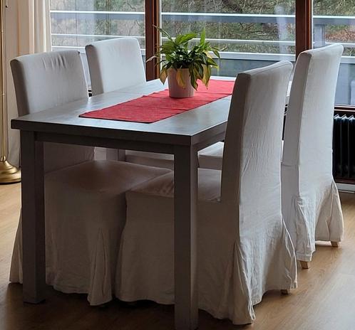 Inklapbare tafel 3-6 personen, Huis en Inrichting, Tafels | Eettafels, Gebruikt, 50 tot 100 cm, Rechthoekig, Ophalen