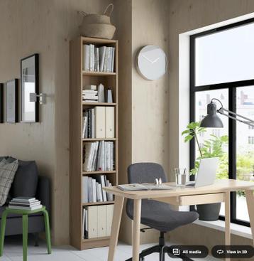 IKEA BILLY Bookcase, oak effect, 40x28x202 cm - afbeelding 2 IKEA BILLY Bookcase, oak effect, 40x28x202 cm - afbeelding 2