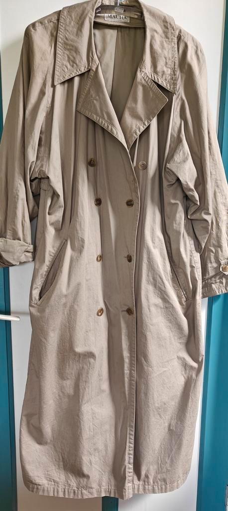 trenchcoat alle seizoenen, maat 42, merk Maura, Kleding | Dames, Jassen | Zomer, Gedragen, Maat 42/44 (L), Beige, Ophalen of Verzenden