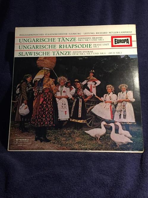 LP:Ungarische Tänze, Ungarische Rhapsodie.Slawische Tänze., Cd's en Dvd's, Vinyl | Klassiek, Gebruikt, Romantiek, Orkest of Ballet