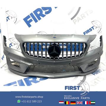 W117 BUMPER C117 CLA45 AMG VOORBUMPER WIT ZWART GRIJS ROOD B