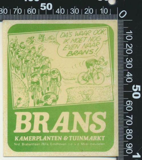 Sticker: Brans Kamerplanten en Tuinmarkt - Eindhoven (1 - De, Verzamelen, Stickers, Ophalen of Verzenden