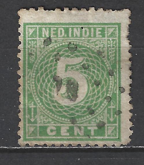 Nr 21 gebruikt Cijfer 1883 Nederlands Indie voor 10% CW, Postzegels en Munten, Postzegels | Nederlands-Indië en Nieuw-Guinea, Gestempeld