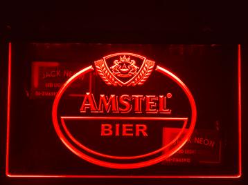 Led Lichtbord AMSTEL BIER 3d neon look 