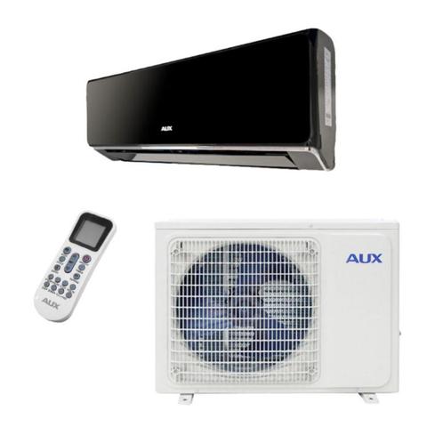 AUX split unit airco 3.5 & 5.0 kW “Zwart” incl WiFi, Witgoed en Apparatuur, Airco's, Nieuw, Wandairco, 100 m³ of groter, 3 snelheden of meer