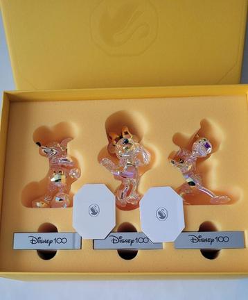 Swarovski Disney 100 Jaar Set Mickey, Minnie en Donald.