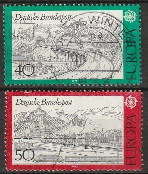 Europa CEPT Duitsland 1977 MiNr. 934-935 gestempeld, Postzegels en Munten, Postzegels | Europa | Duitsland, Gestempeld, BRD, Verzenden