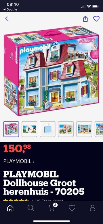 Playmobil Dolhouse met heel veel spulletjes poppen erbij!!