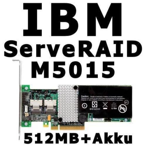IBM ServeRAID M5015 8-port 6 Gbps SAS SATA RAID Ctrls | 14TB, Computers en Software, Harde schijven, Nieuw, Server, Intern, IDE