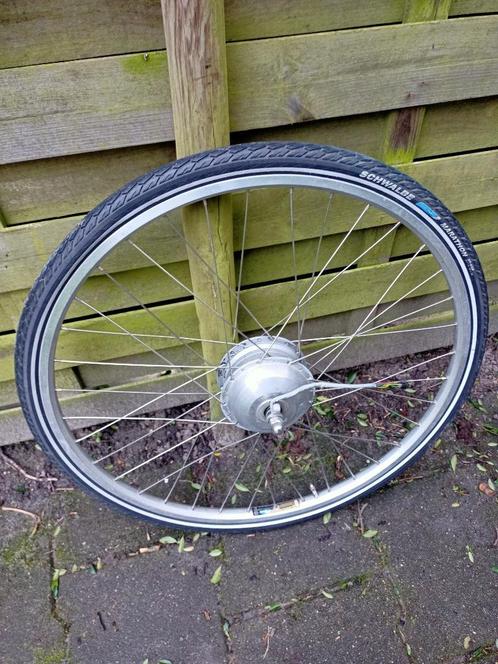 Gazelle voorwiel 28" met motor 9-pins DEFECT, Fietsen en Brommers, Fietsonderdelen, Gebruikt, Algemeen, Wiel, Ophalen