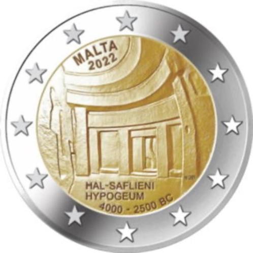 2 euro Malta “Hypogeum van Ħal-Saflieni’’ UNC 2022, Postzegels en Munten, Munten | Europa | Euromunten, Losse munt, 2 euro, Malta