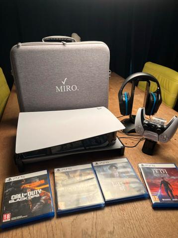 Complete Gamer Set: PS5 Disk Versie - Zo Goed Als Nieuw
