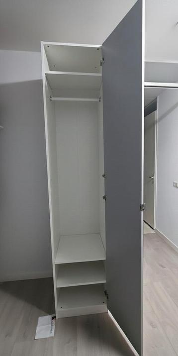 Ikea Pax kast wit met spiegeldeur 50x60x236 - afbeelding 3 Ikea Pax kast wit met spiegeldeur 50x60x236 - afbeelding 3