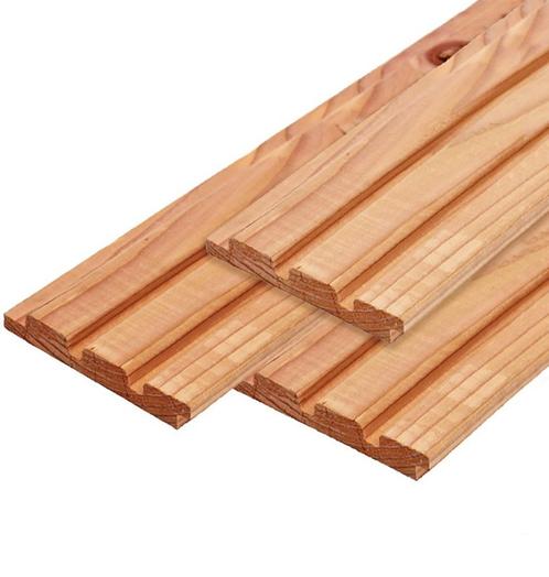 LATTENEFFECT Douglas triple rhombus (2x14 cm) profiel €2,95!, Doe-het-zelf en Verbouw, Hout en Planken, Beuken, Geïmpregneerd