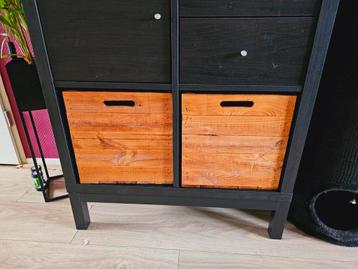 2x Ikea kallax expedit houten kisten 