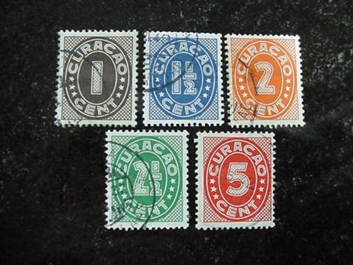 Postzegels van Curaçao NVPH 153 - 157, gestempeld., Postzegels en Munten, Postzegels | Nederlandse Antillen en Aruba, Gestempeld