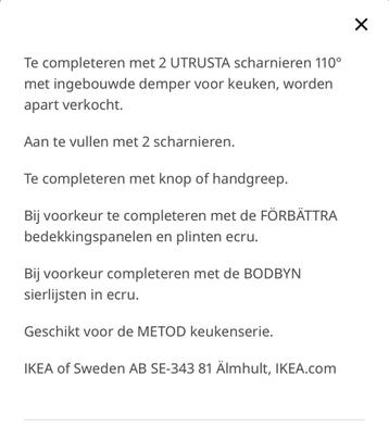 2x Ikea Bodbyn deurtjes met glas, 30x100 cm, zgan - afbeelding 13 2x Ikea Bodbyn deurtjes met glas, 30x100 cm, zgan - afbeelding 13
