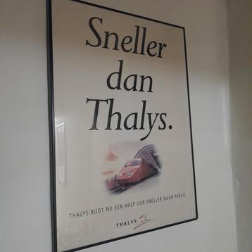 Oud Thalys affiche  uit de begin jaren van de Thalys