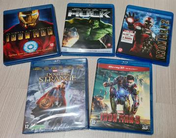 Iron Man 1-3, Incredible Hulk, Doctor Strange 1 (FullHD BD)