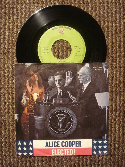 Alice Cooper 7" Vinyl Single: ‘Elected’ (Duitsland), Cd's en Dvd's, Vinyl Singles, Single, Rock en Metal, 7 inch, Ophalen of Verzenden