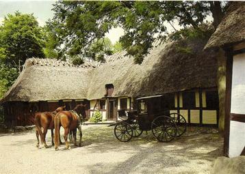 The old inn from Sortebro - paarden koets - 1983 gelopen