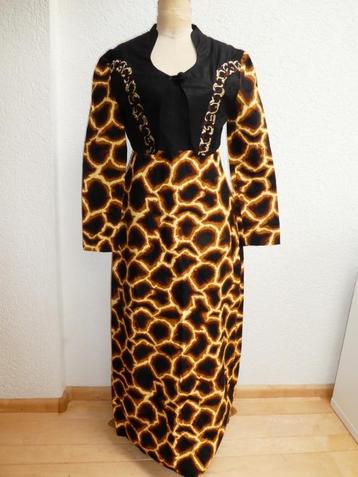 Ballerina jurk + jasje maat 38 Made in Ghana giraffeprint 