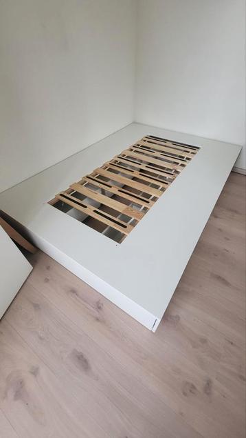 Wit Nordli bed met lades IKEA - afbeelding 1 Wit Nordli bed met lades IKEA - afbeelding 1