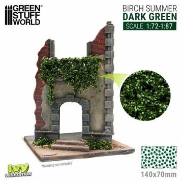 Ivy Foliage - Dark Green Birch - Large 4647 Wargames HO