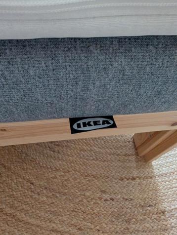 IKEA Neiden bedframe met Ågotnes matras en topper - afbeelding 3 IKEA Neiden bedframe met Ågotnes matras en topper - afbeelding 3