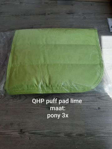Nieuw qhp puff pad lime maat pony. 